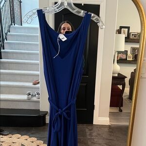 Elegant Blue Women's Dress